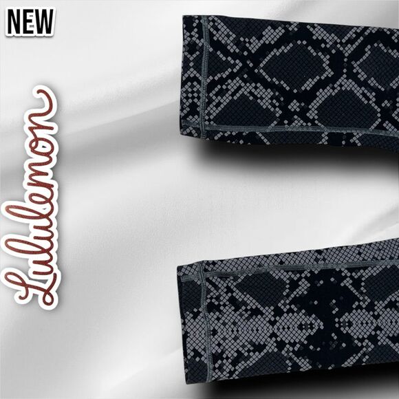 Preowned Lululemon Wunder Under Crop (Hi-Rise) Full-On Luon Snake Slate Deep 6 - Picture 4 of 8